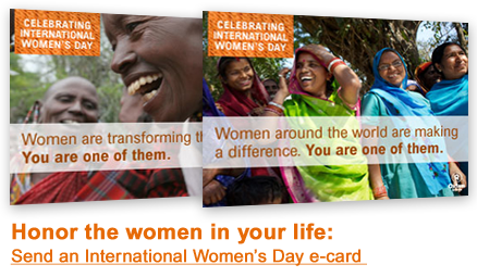 Send an Oxfam E-Card to a Woman You Admire for International Women’s&nbsp;Day