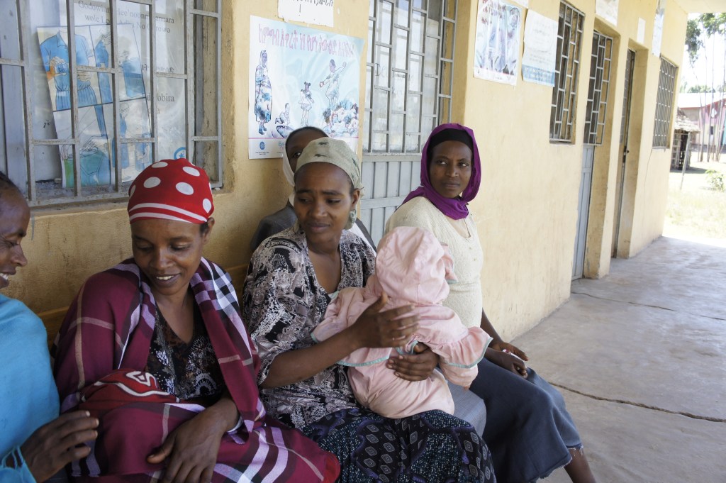 Mothers at Health Center, Ethiopia