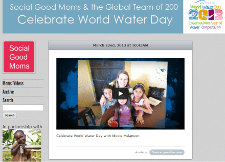 World Water 13 Microsite