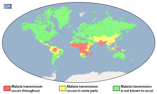 CDC - Malaria Map
