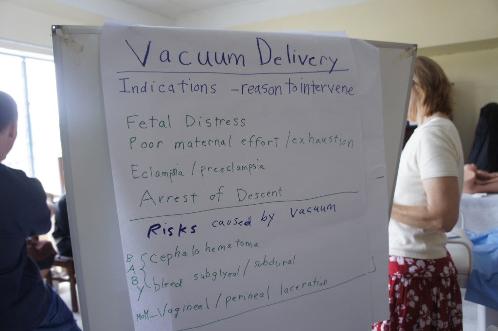 Midwifery training for vaccuum delivery