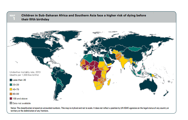 child mortality map