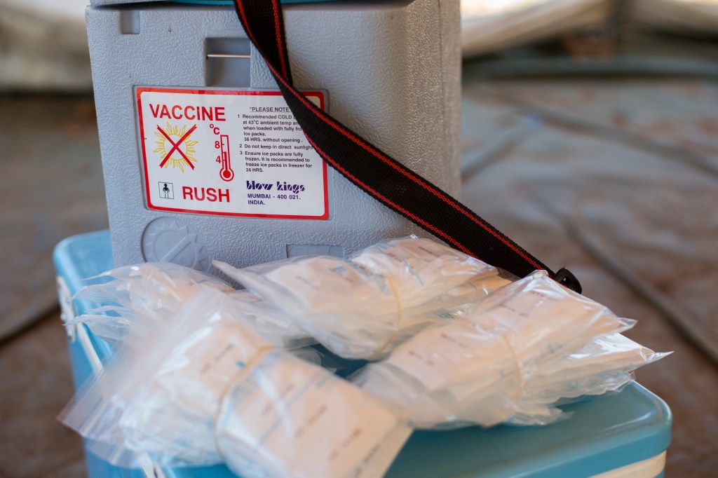 Polio vaccination in POC 3 at UN House