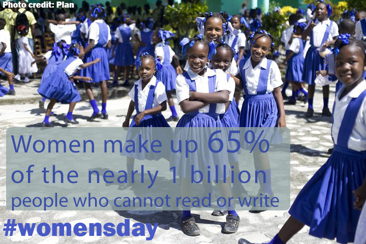 women make up nearly of who cant read or write