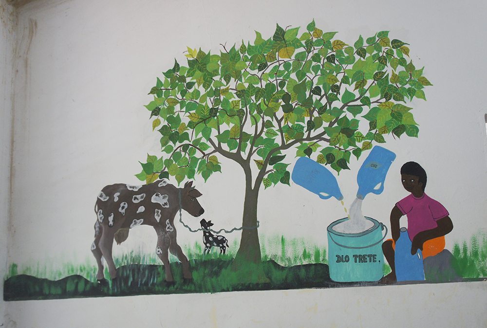 Health messaging mural